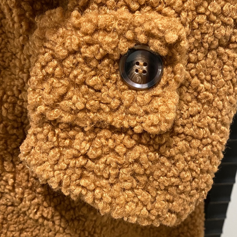Brown Teddy Robe Coat - Picture 4 of 6